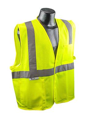 RADIANS CLASS 2 MESH VELCRO VEST GREEN - Tagged Gloves